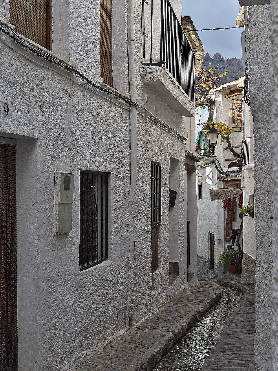 Calle Verónica en el barrio bajo de Pampaneira