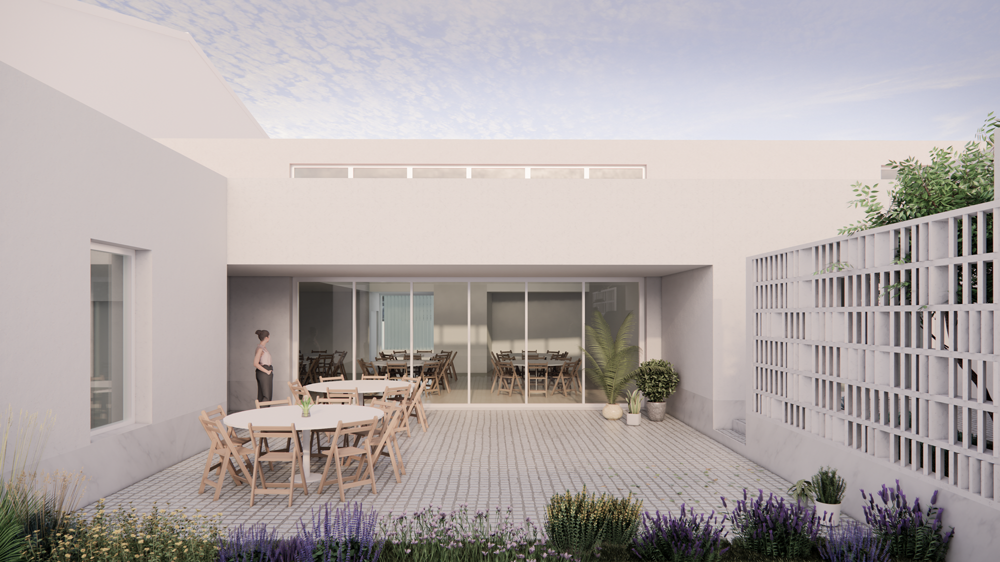vaga.estudio arquitectura diseño paisaje — El Viso | Cierre con arquitectura y café con historia, El Viso, Andalucía