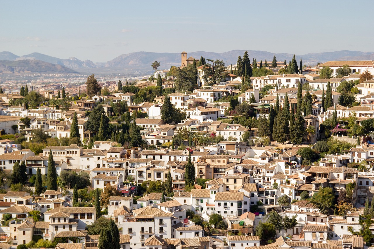 Vista del Albaicín de Granada, Andalucía