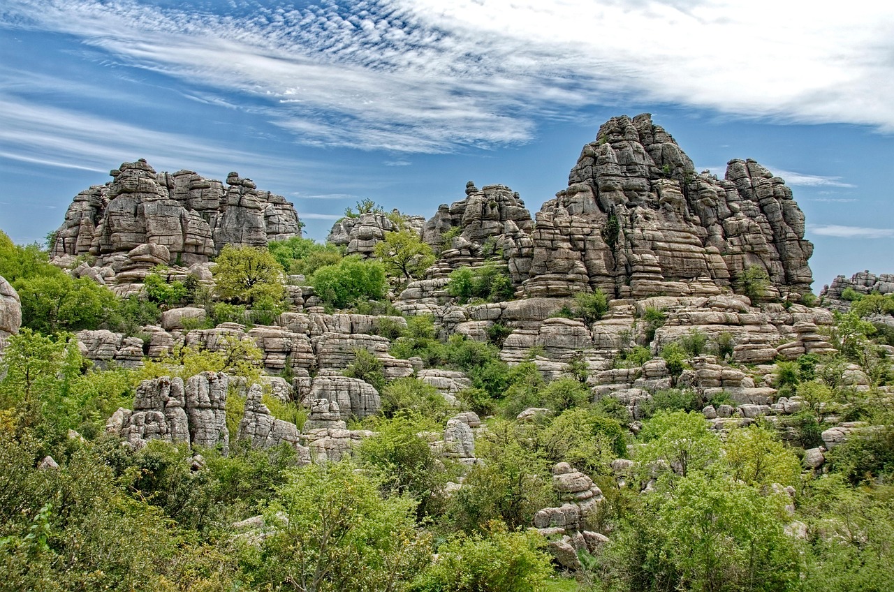 Paisaje kárstico del Torcal de Antequera, Málaga, Andalucía