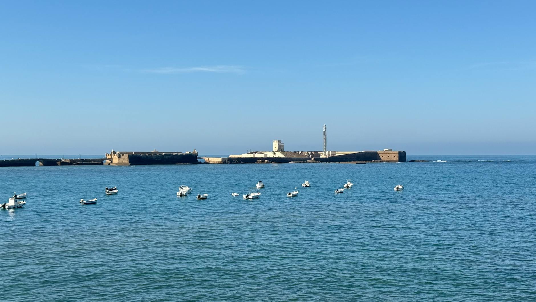 Playa de La Caleta, playa de Cádiz, Andalucía