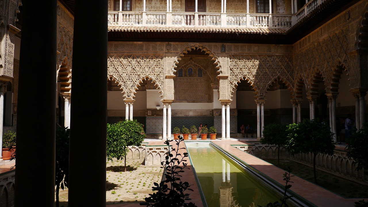 Patio del Real Alcázar de Sevilla, Andalucía
